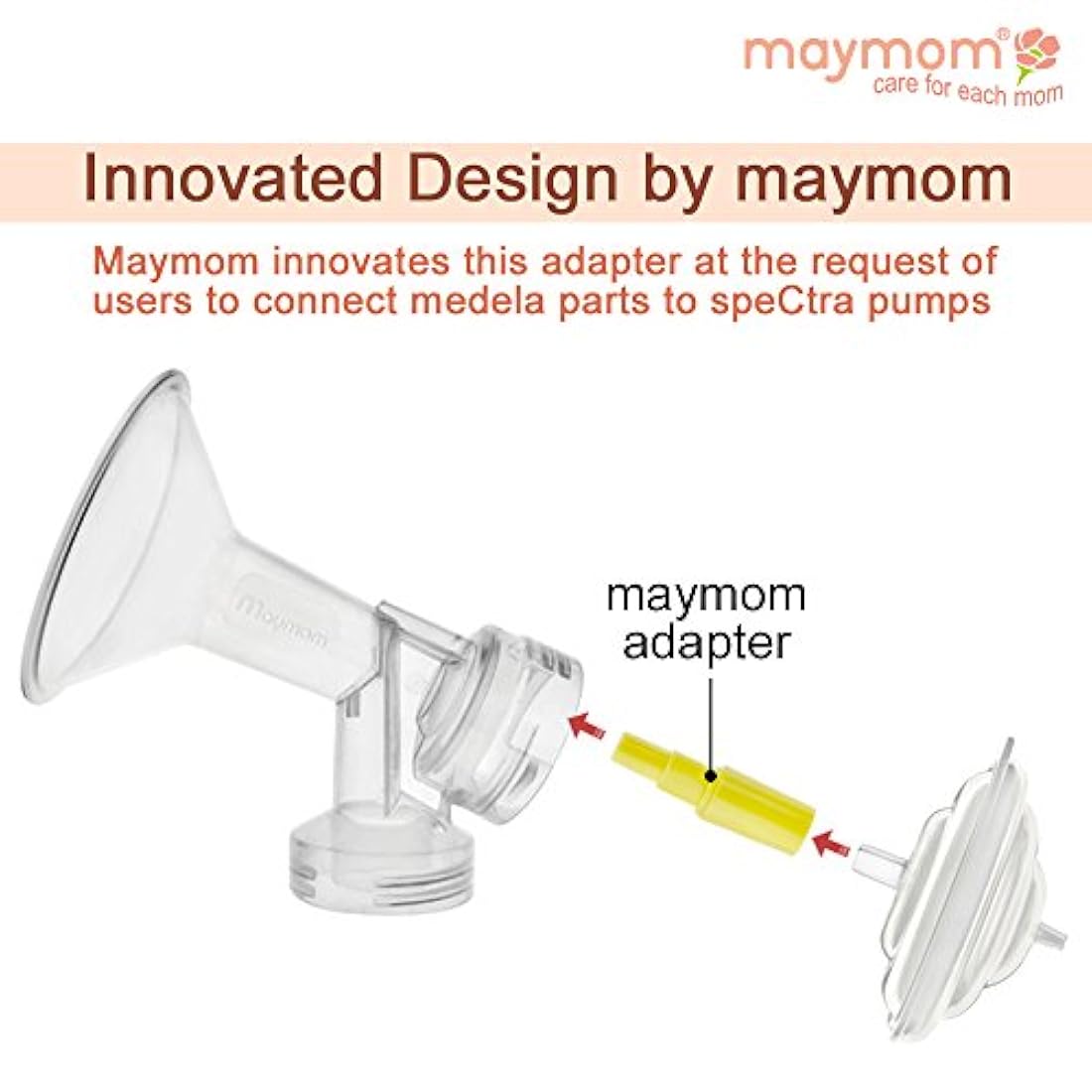 Embudo 2 en 1 con válvula, membrana y adaptador de biberones