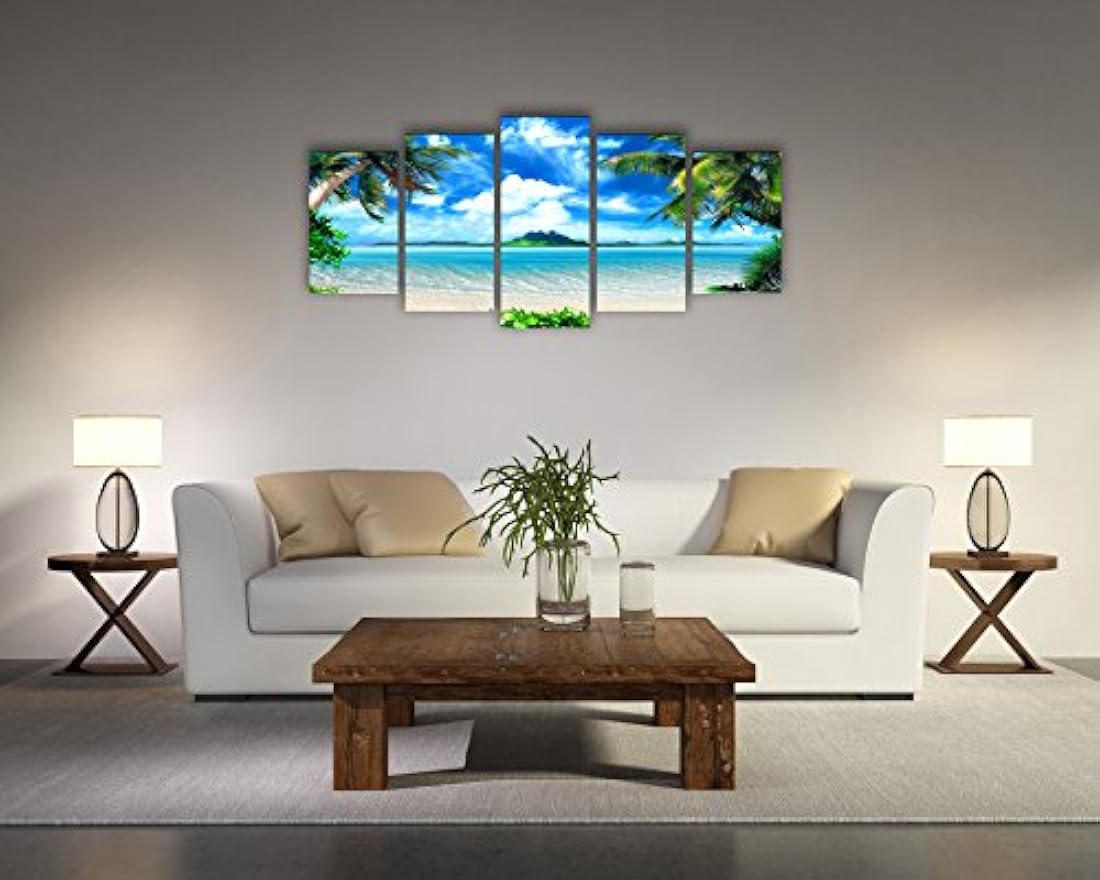 Lienzo decorativo (5 piezas, enmarcado y estirado)