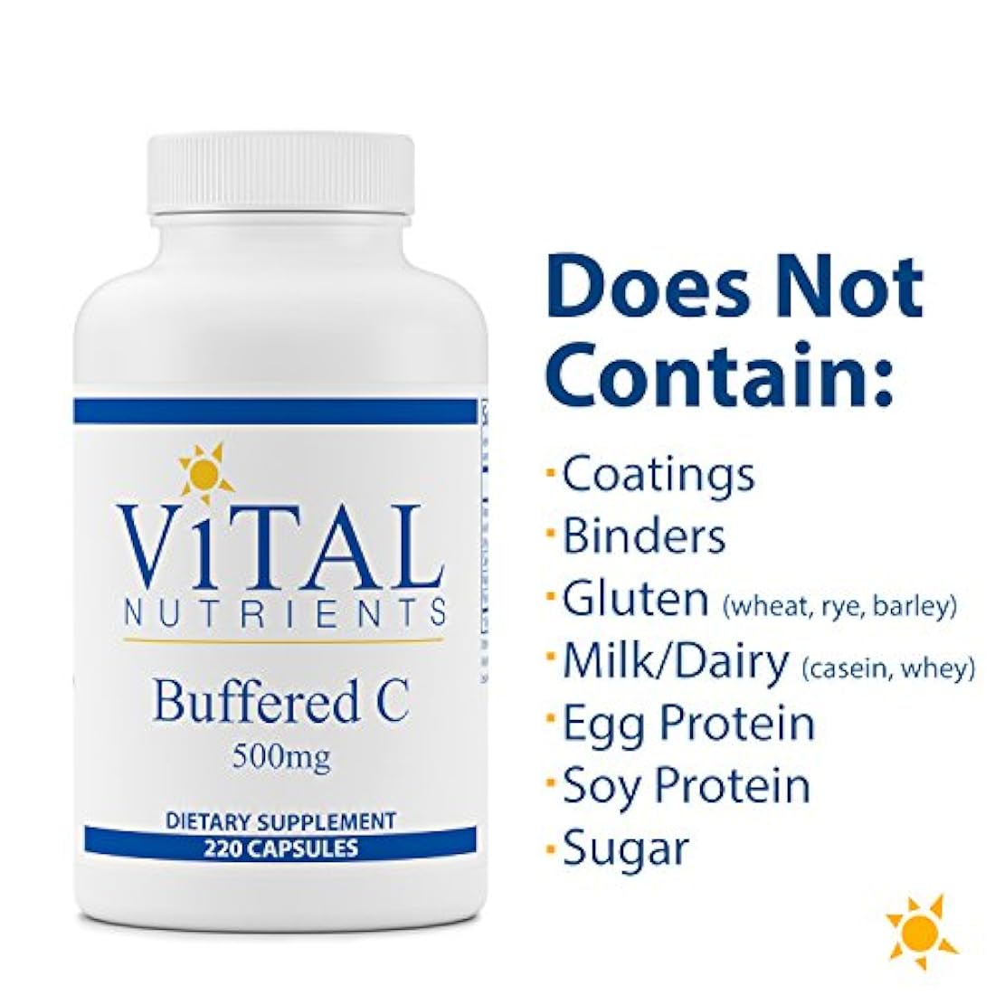 Nutrientes vitales búfer C 500 mg suave vitamina C persona