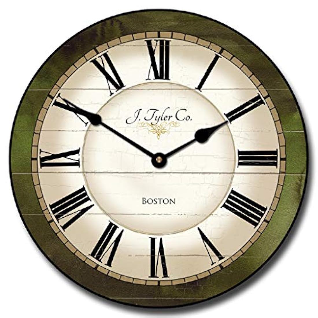 Reloj de pared Carolina verde, disponible en 8 tamaños