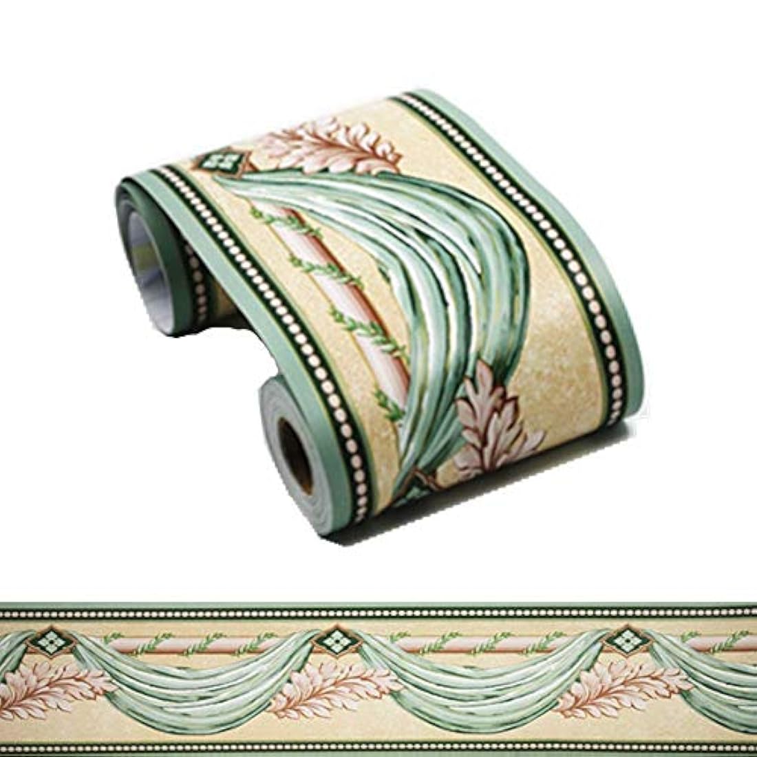papel pintado autoadhesivo decorativo verde (4 x 32.8 pies)