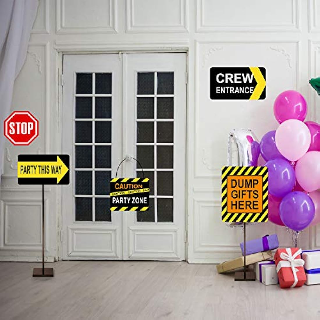 Decoraciones temáticas para fiestas de construcción