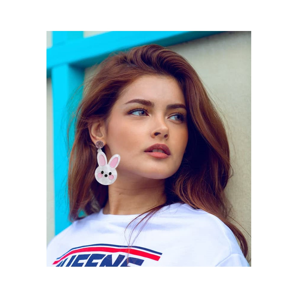 Aretes de acrílico para mujer