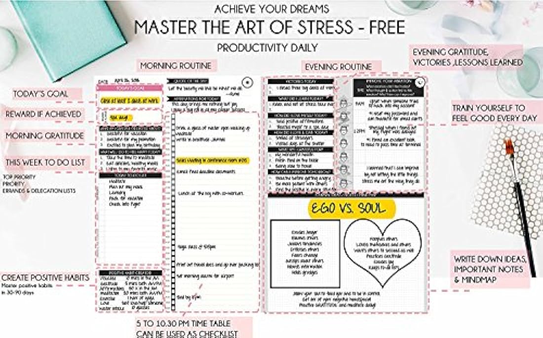 Agenda Freedom Mastery Ley de la Atracción Negro