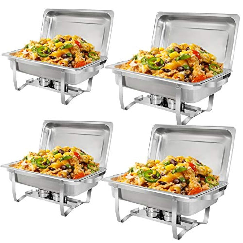 Plato con patas plegables completo de acero inoxidable