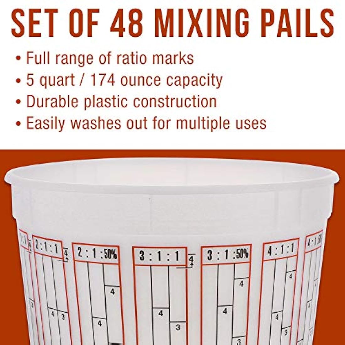 Vasos mezcladores de pintura