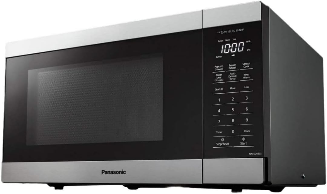Horno microondas Panasonic NN-SU66LS 1100W, 1.3 cu ft, Sensor