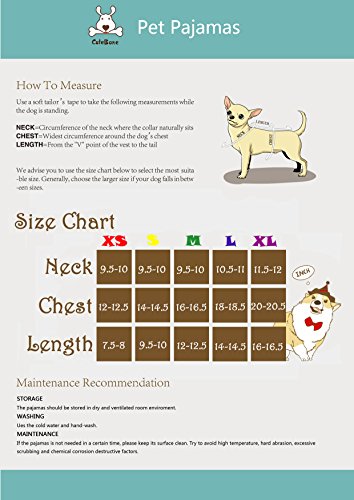 Pijama para perros CuteBone Dog