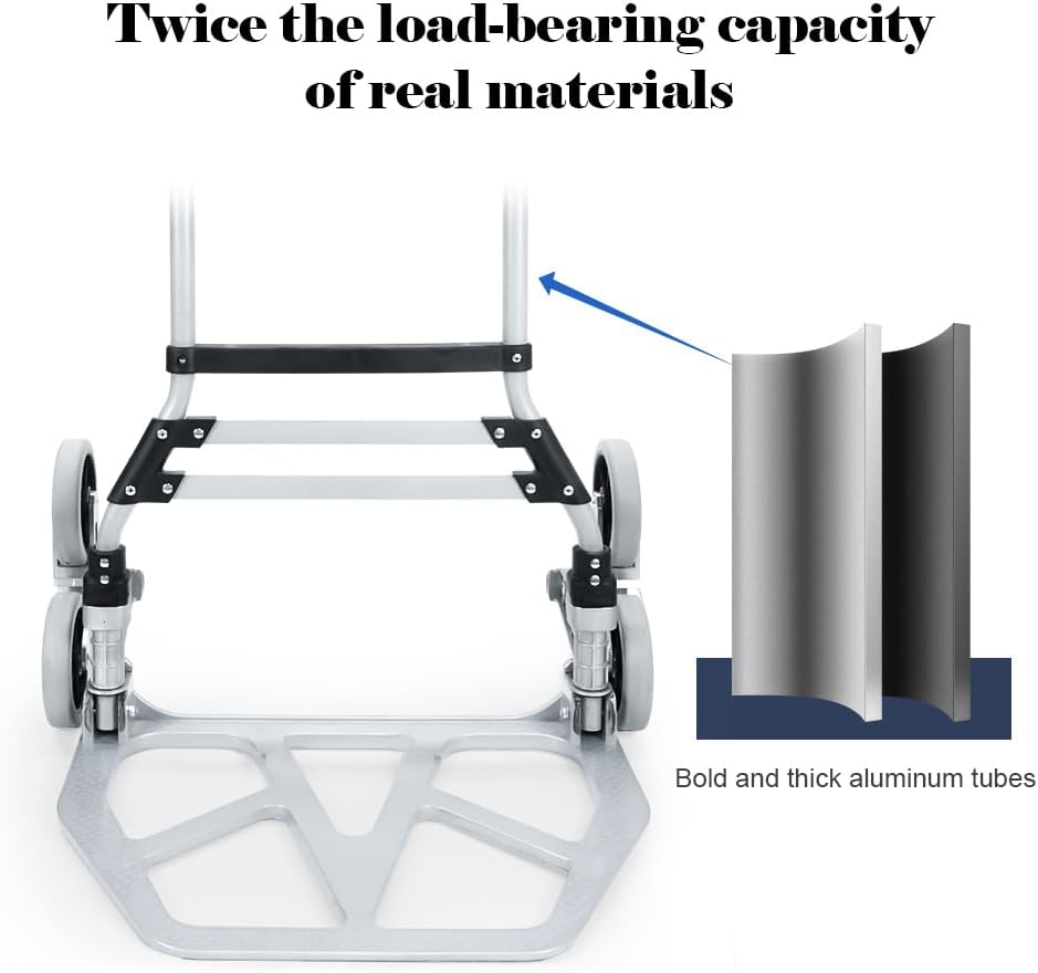Carretilla Escaladora RJTEK - 400 lb, Neumáticos Grandes, Modelo