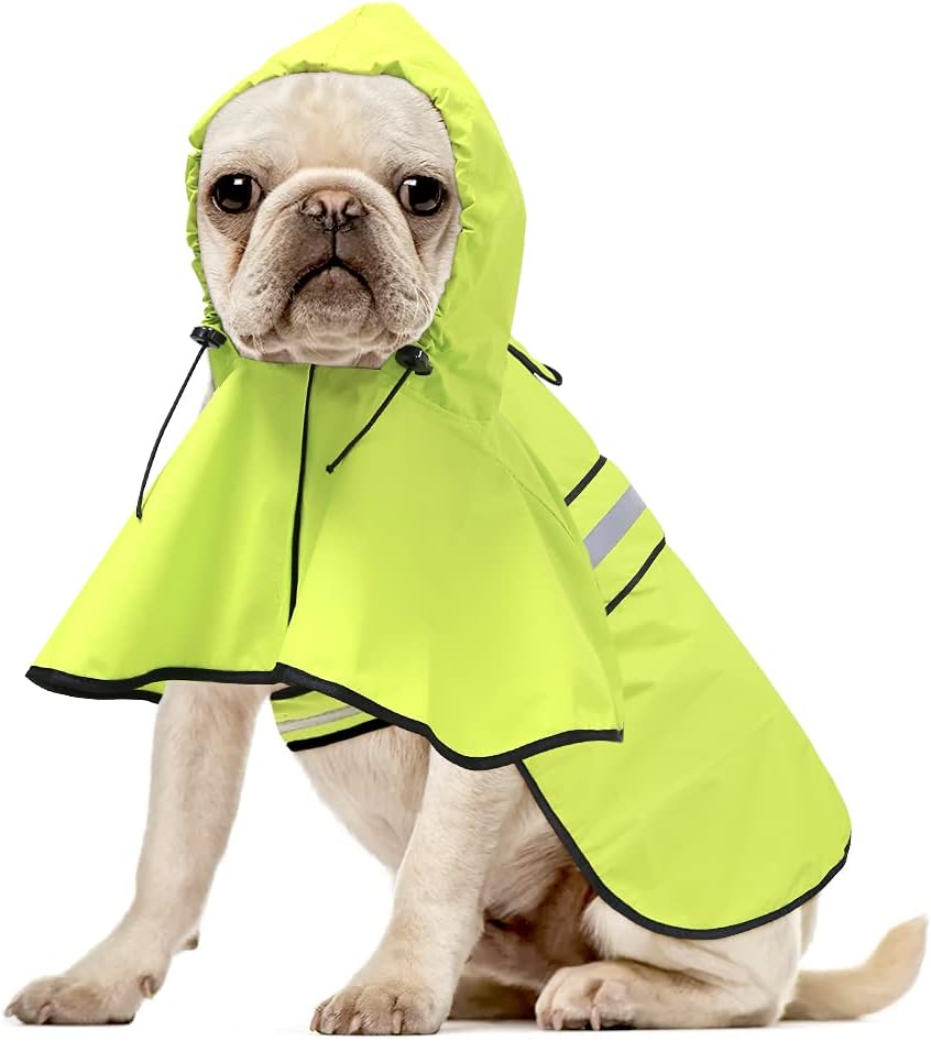 Capa de Lluvia para Perros - Chaqueta Impermeable Ajustable - Mediana
