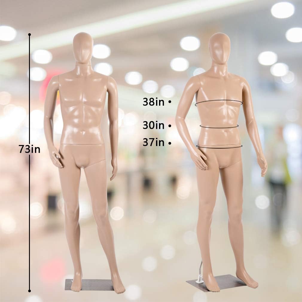 Maniquí Ajustable 73 con Base Metálica, Modelo Realista