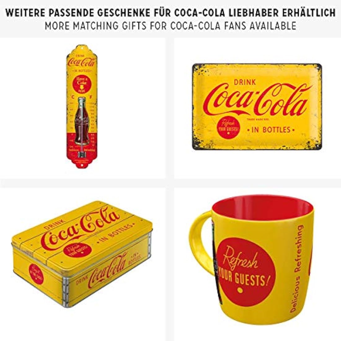 Juego de 9 mini imanes para nevera Nostalgic-Art Coca-Cola