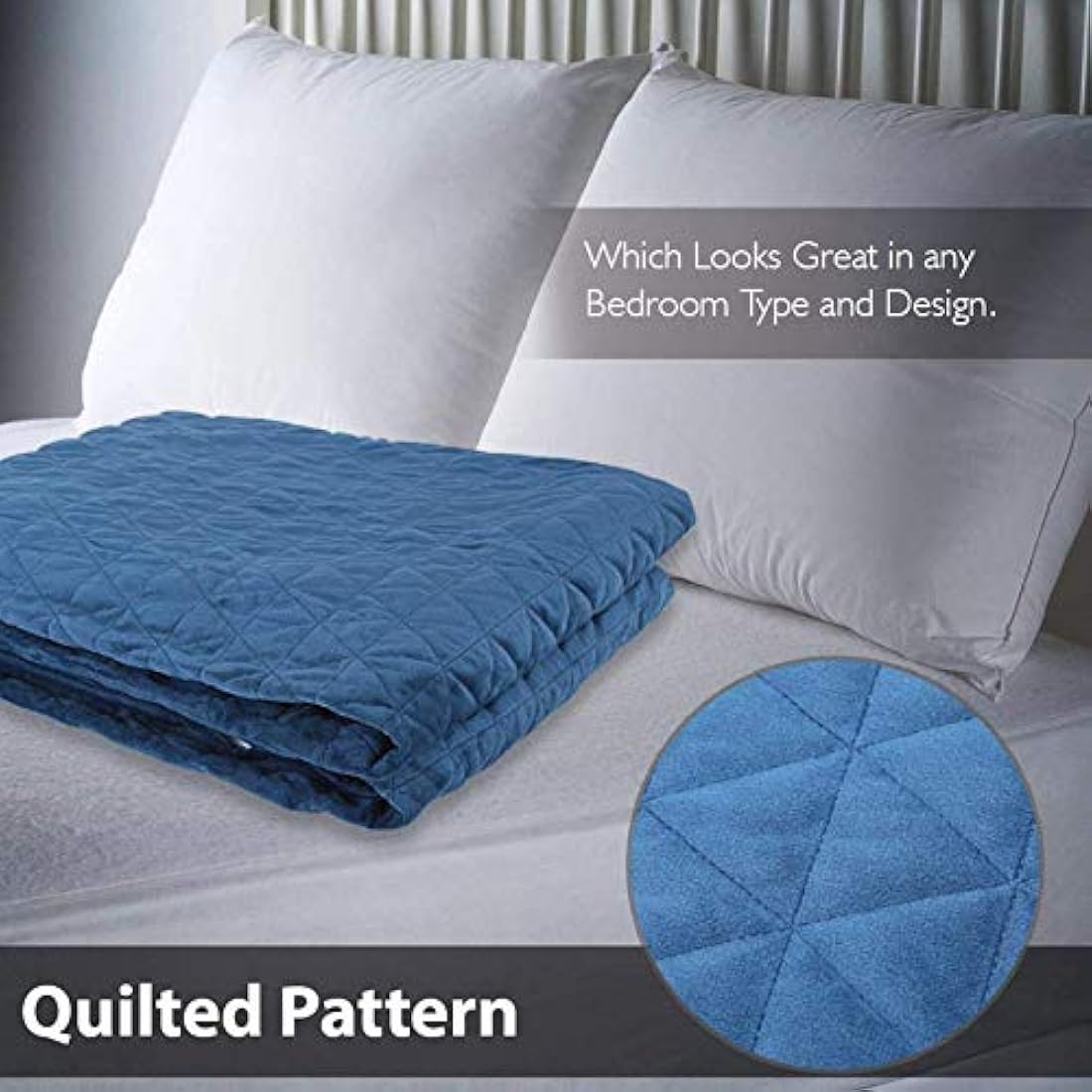 Manta de edredón pesado SERENELIFE SLHVBLKT15