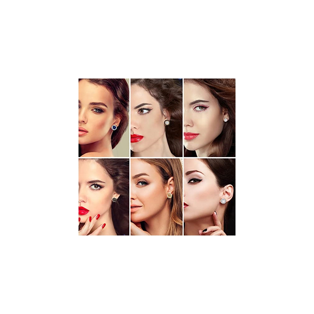 Aretes de clip para mujer,