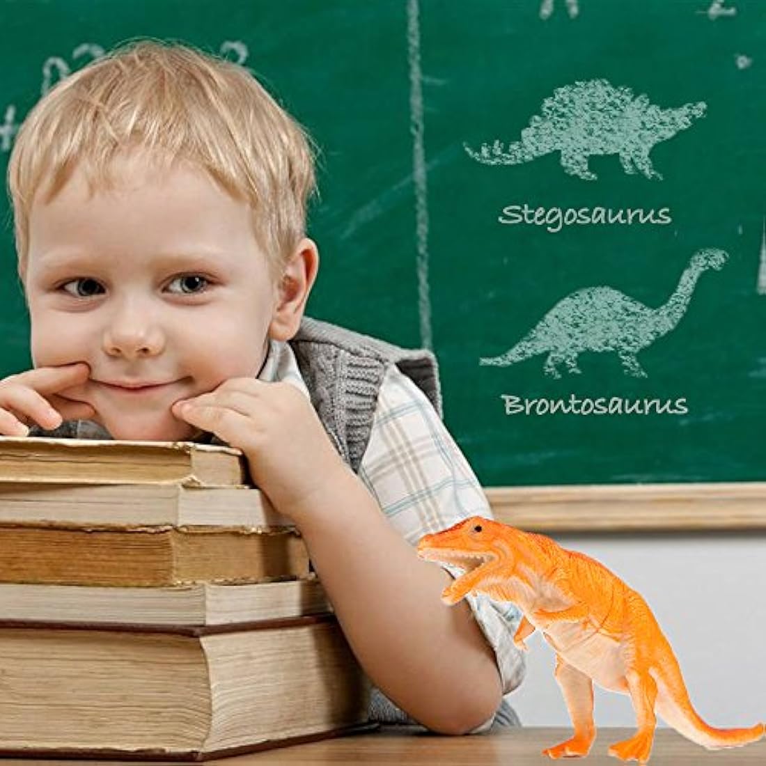 Figura de dinosaurio para bebés de plástico