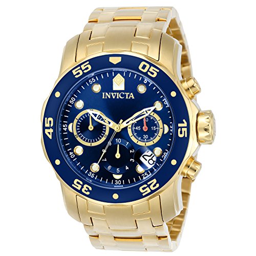 Invicta 0073 Colección Pro Diver - Reloj cronógrafo chapado