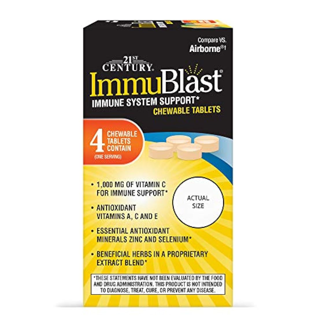 21st Century Immublast Tabletas masticables cítricos (32)