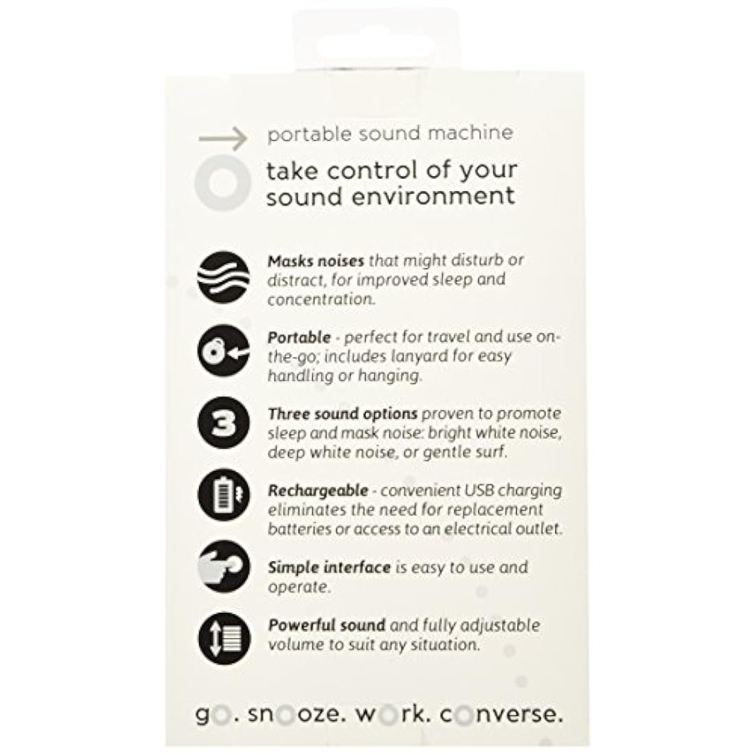 Máquina de sonido de ruido, blanco para hogar