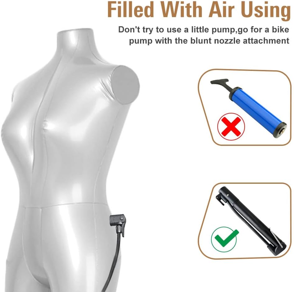 Maniquí Inflable Femenino Newsmarts para Vestidos Modelo 1