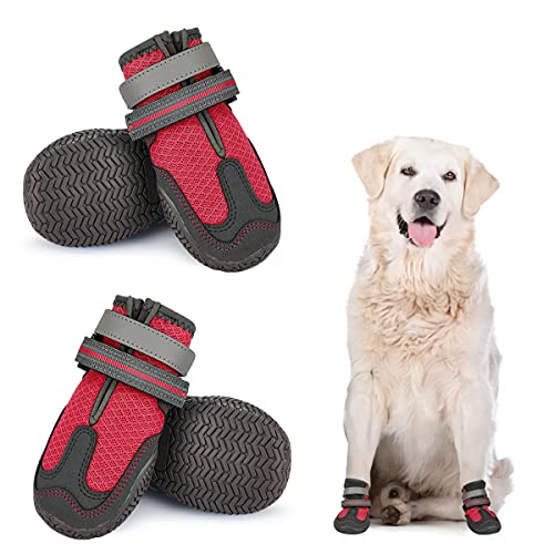 Protector de patas para perros, botas para perro con suela