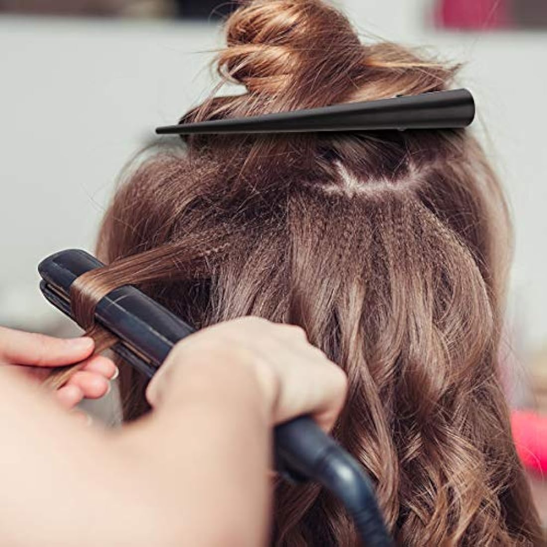 Pinzas de pelo de cocodrilo para peinar salón de peluquería