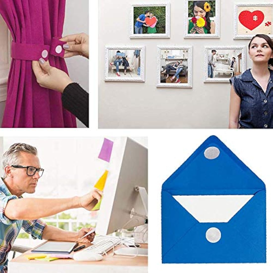 Puntos autoadhesivos 1000 piezas (500 pares)