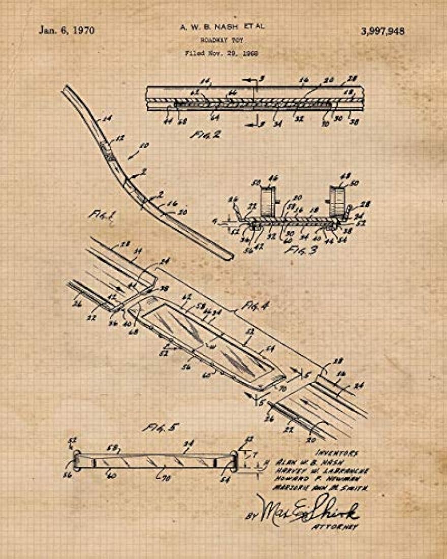 Impresiones de carteles vintage de Hot Wheels, juego de 4