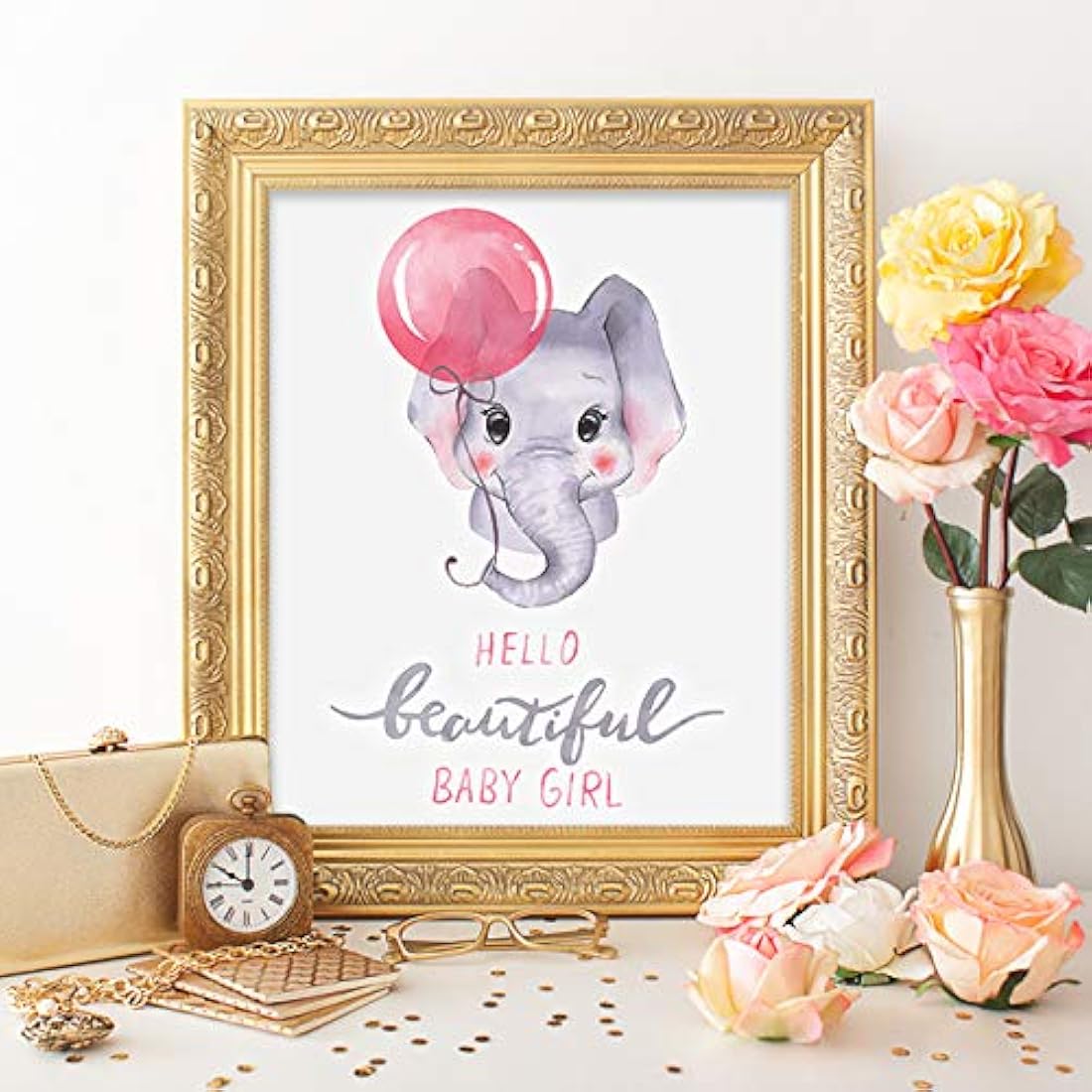 Lámina Decoración Infantil Niñas-Sin marco-8x10