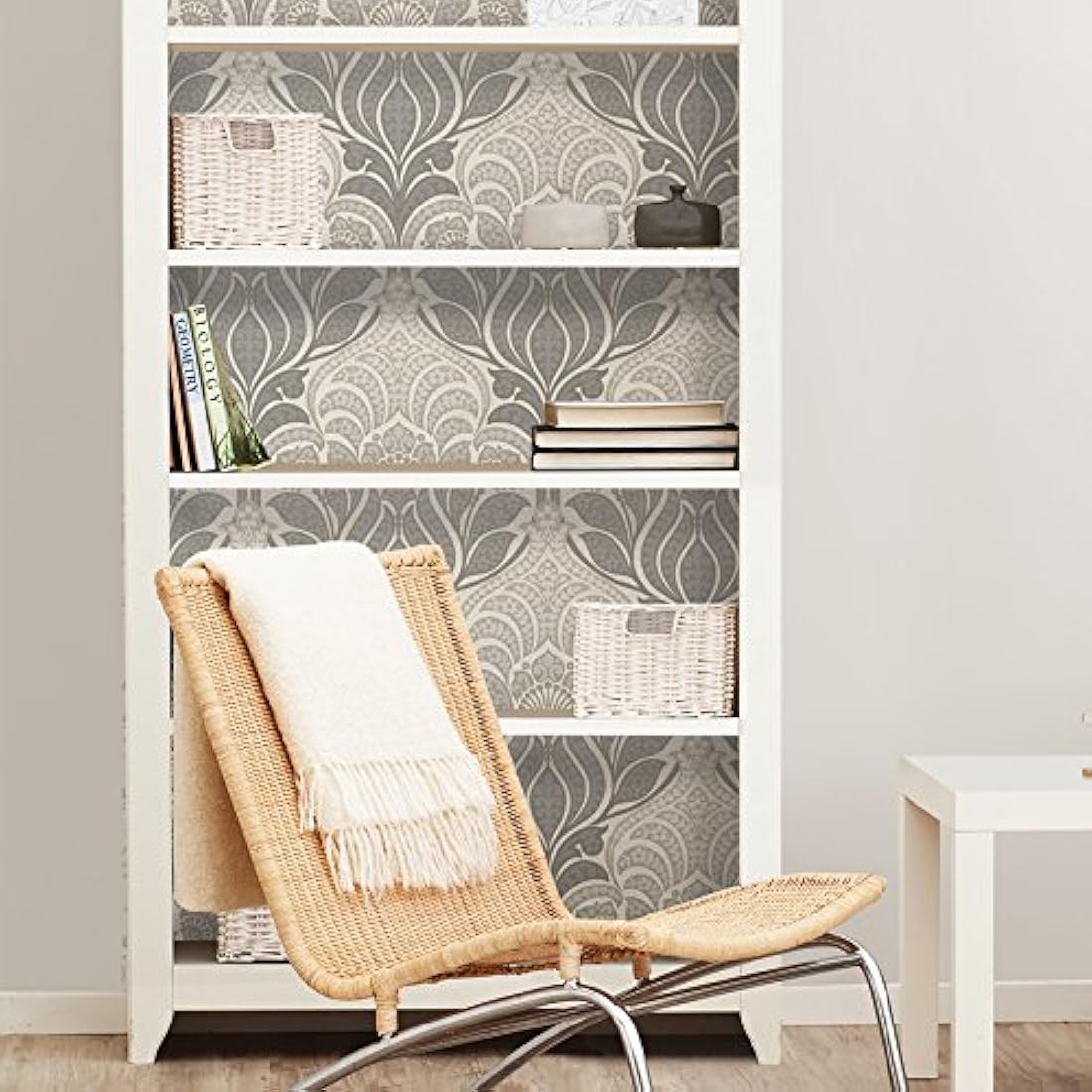 Papel Tapis Carisma Peel and Stick Papel pintado, Gris