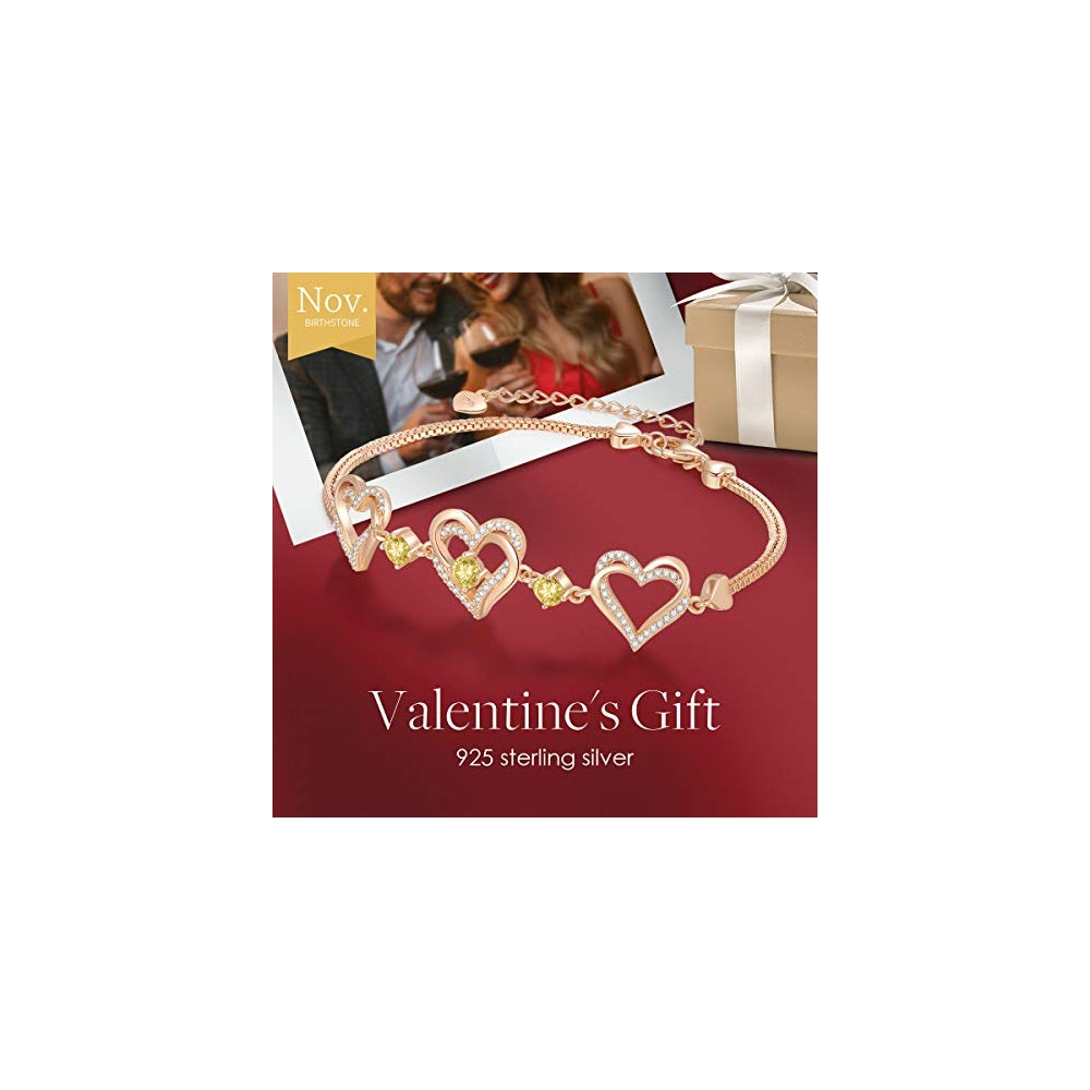 Pulseras y tobilleras plata fina 925 con colgante de corazón