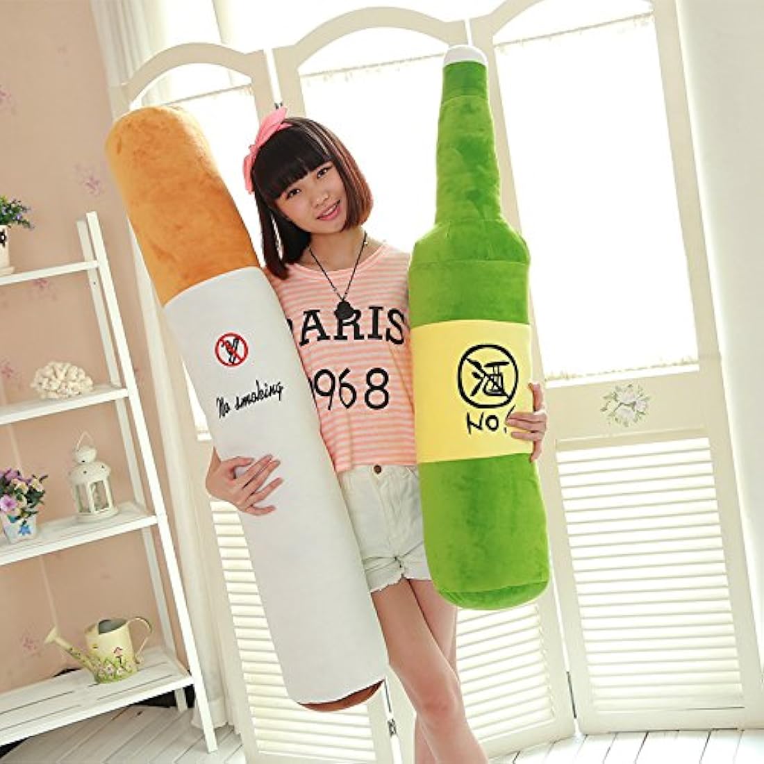 Cojín único 31.5 in del juguete de la felpa del cigarrillo