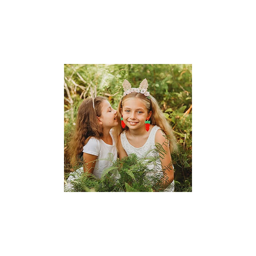 Aretes de Pascua hechos a mano con cuentas para mujer