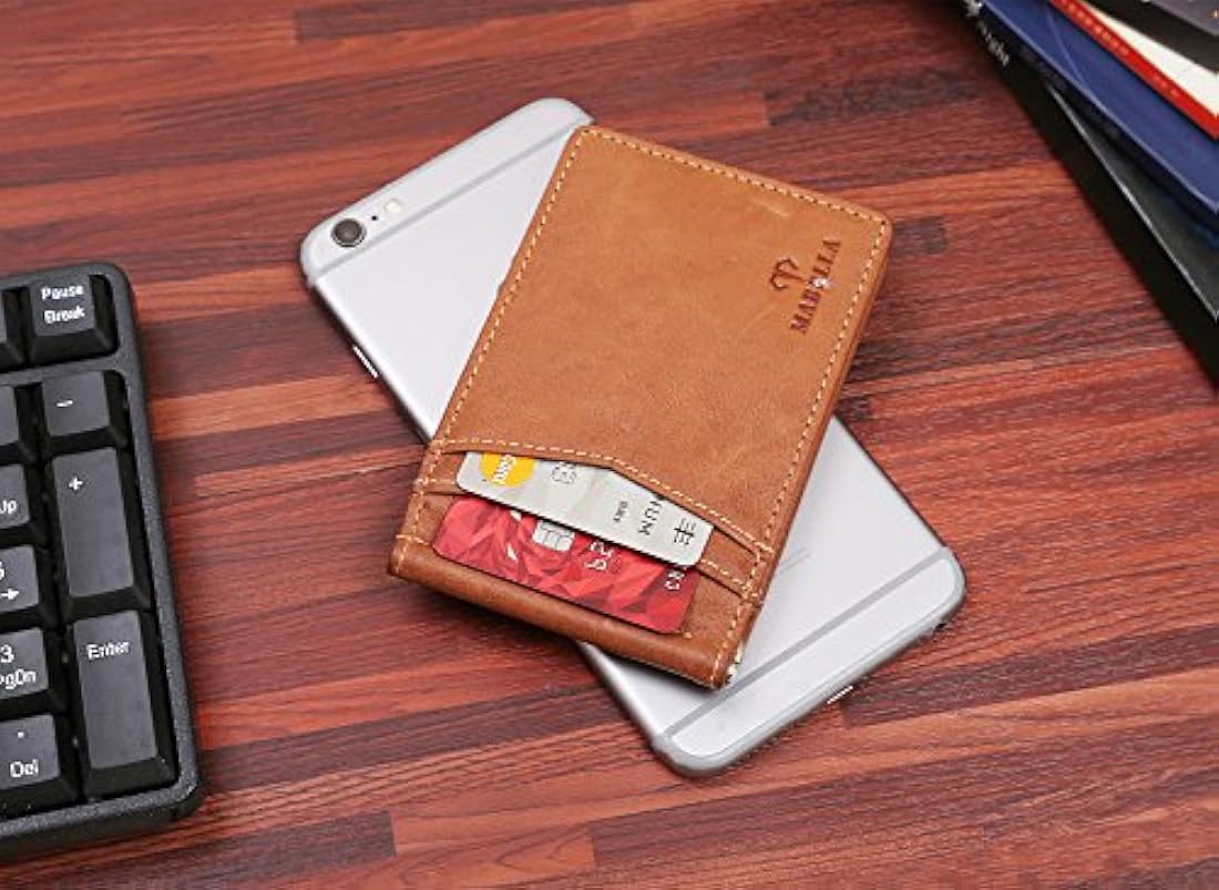 RFID bloqueo delgado minimalista delgado Bifold billetera