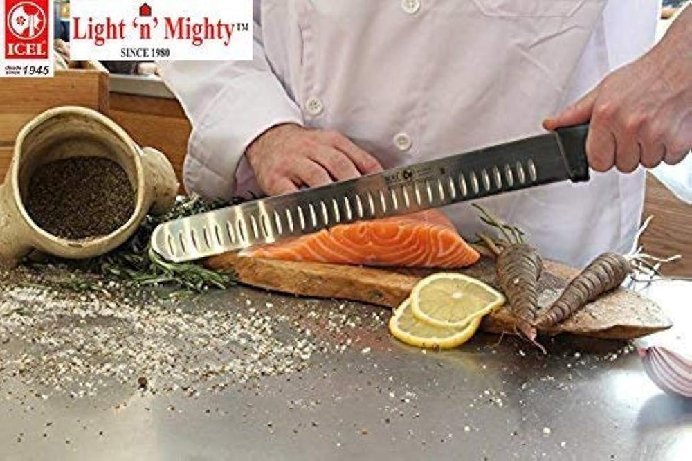 Hoja de 12 pulgadas Granton Edge, Turquía, Salmón