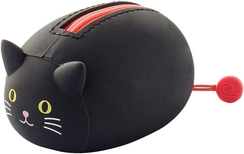 Estuche Mini Horizontal con Cremallera, Gato Negro (A7780-3)