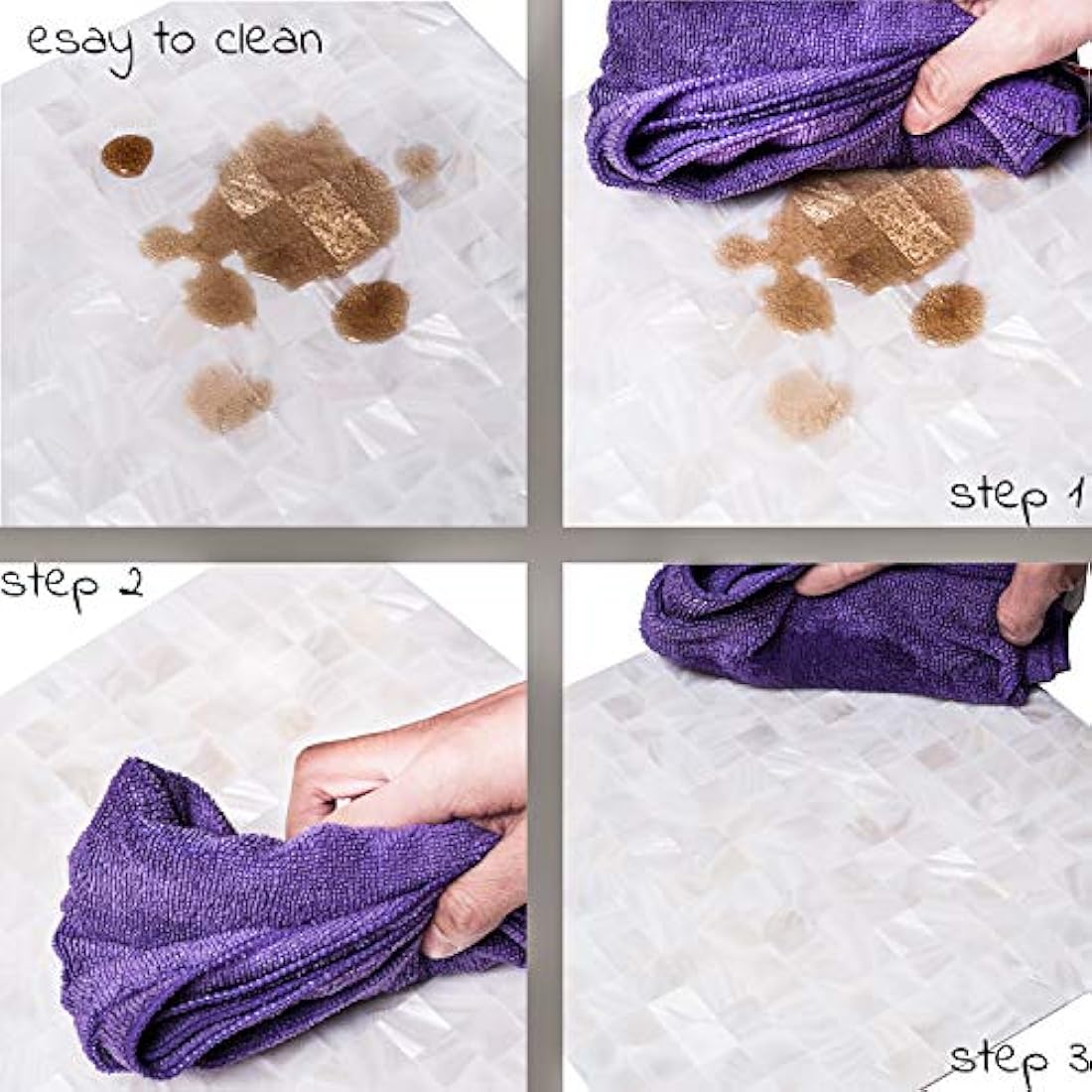 KASARO - Adhesivo decorativo para pared, blanco.