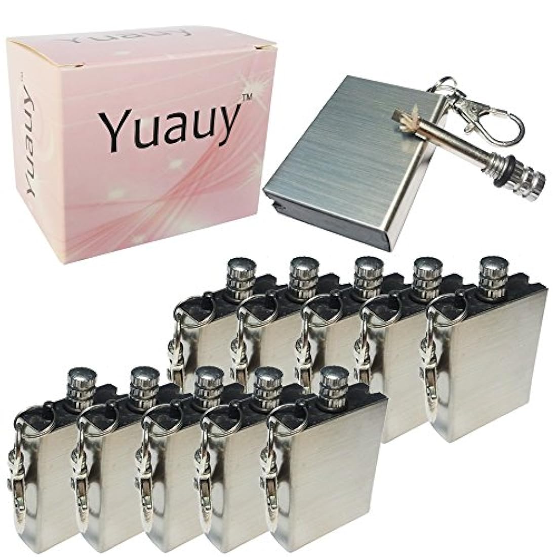 10 piezas metal encendedor de cerillas