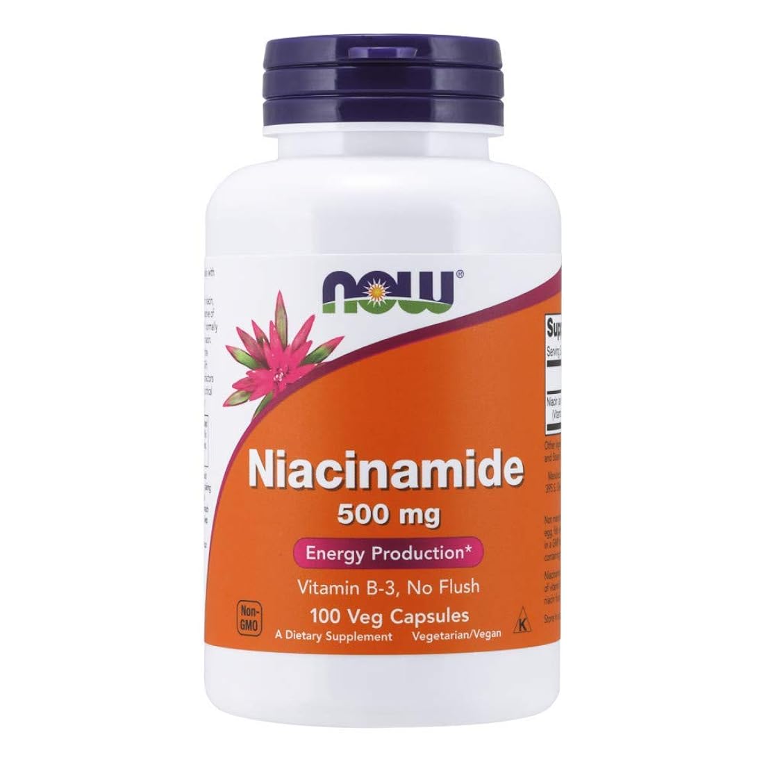 Suplemento Niacinamida 500 mg de vitamina B-3 100und 3 pack