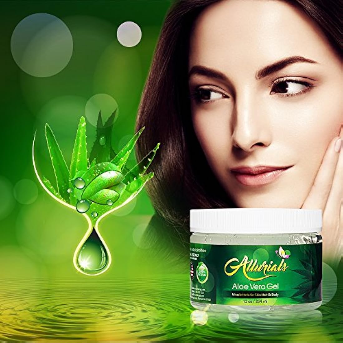Gel Allurials - de aloe vera natural, 100% puro