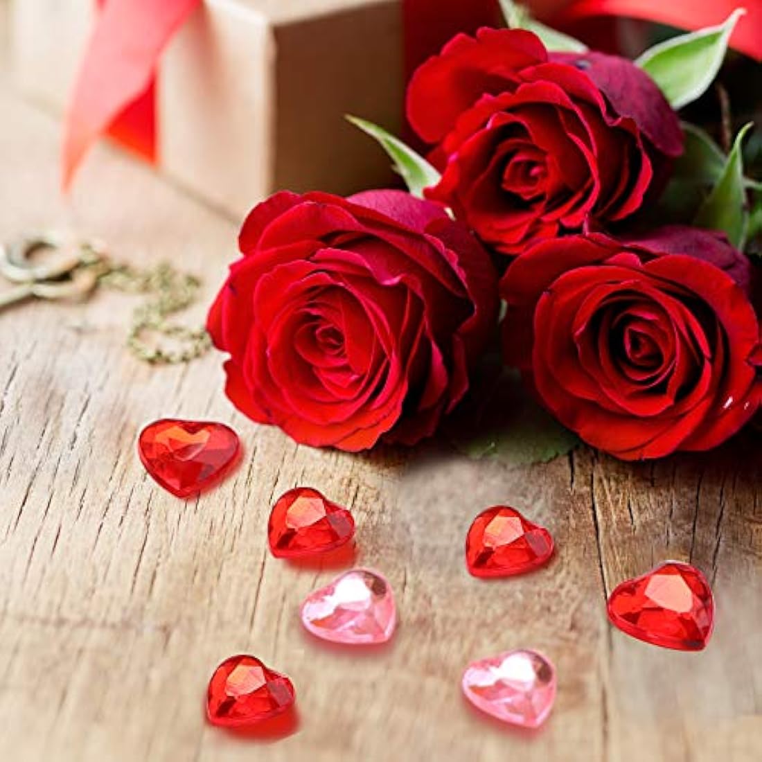 Corazón de acrílico rojo para San Valentín. Marca Pyle