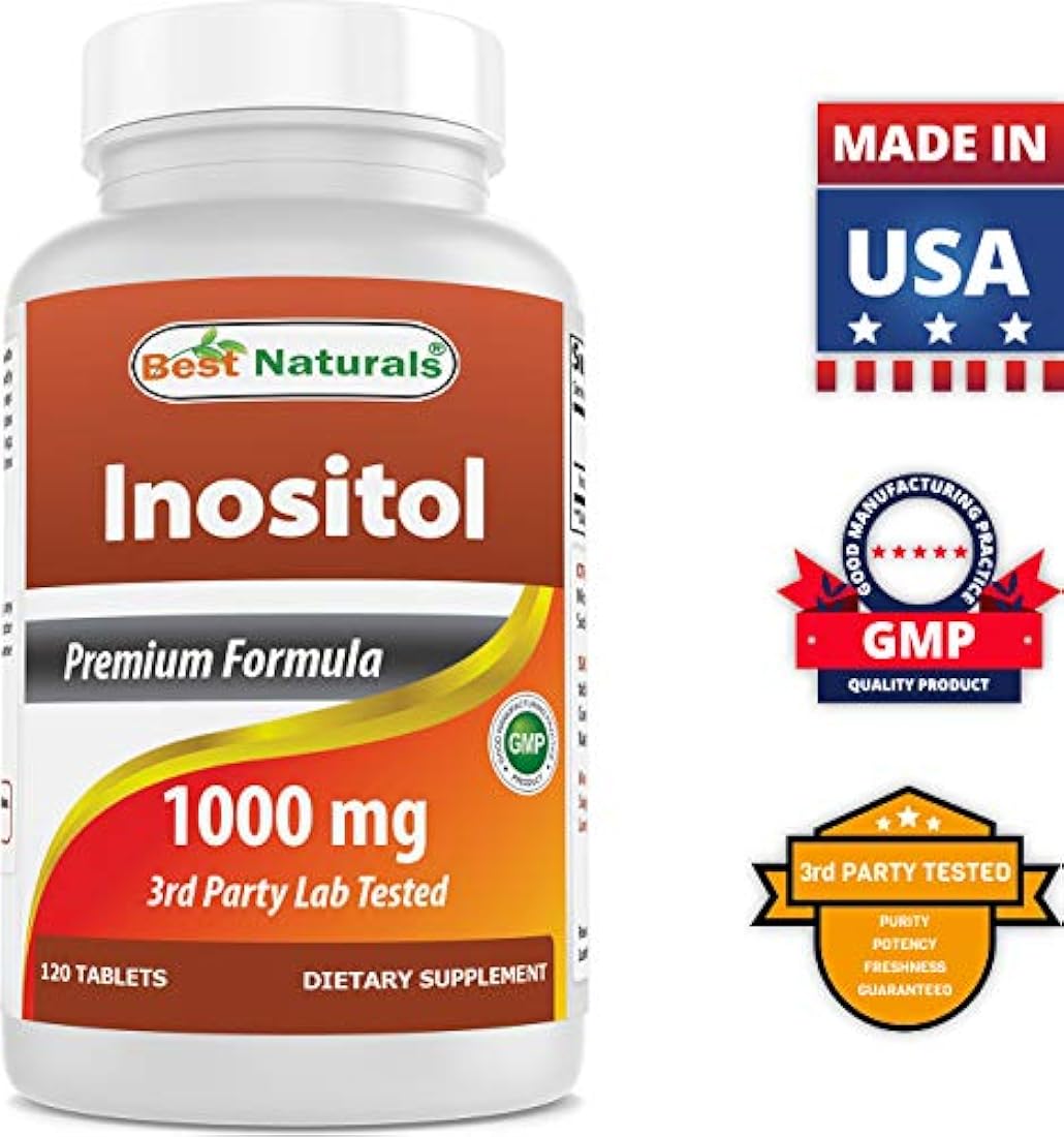 Best Naturals Inositol 1000 mg 120 tabletas llamados