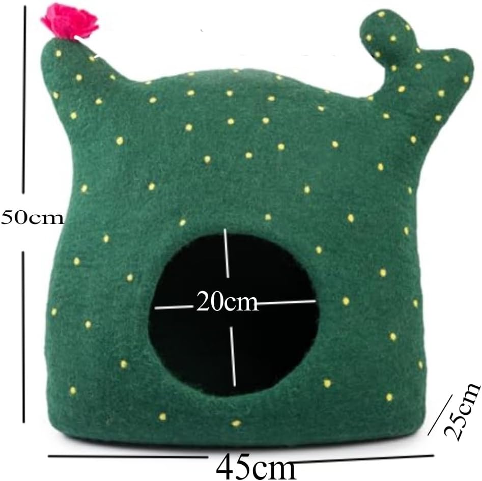 Cueva para Gato de Lana Merina - Woolygon - Ecológica y Plegable