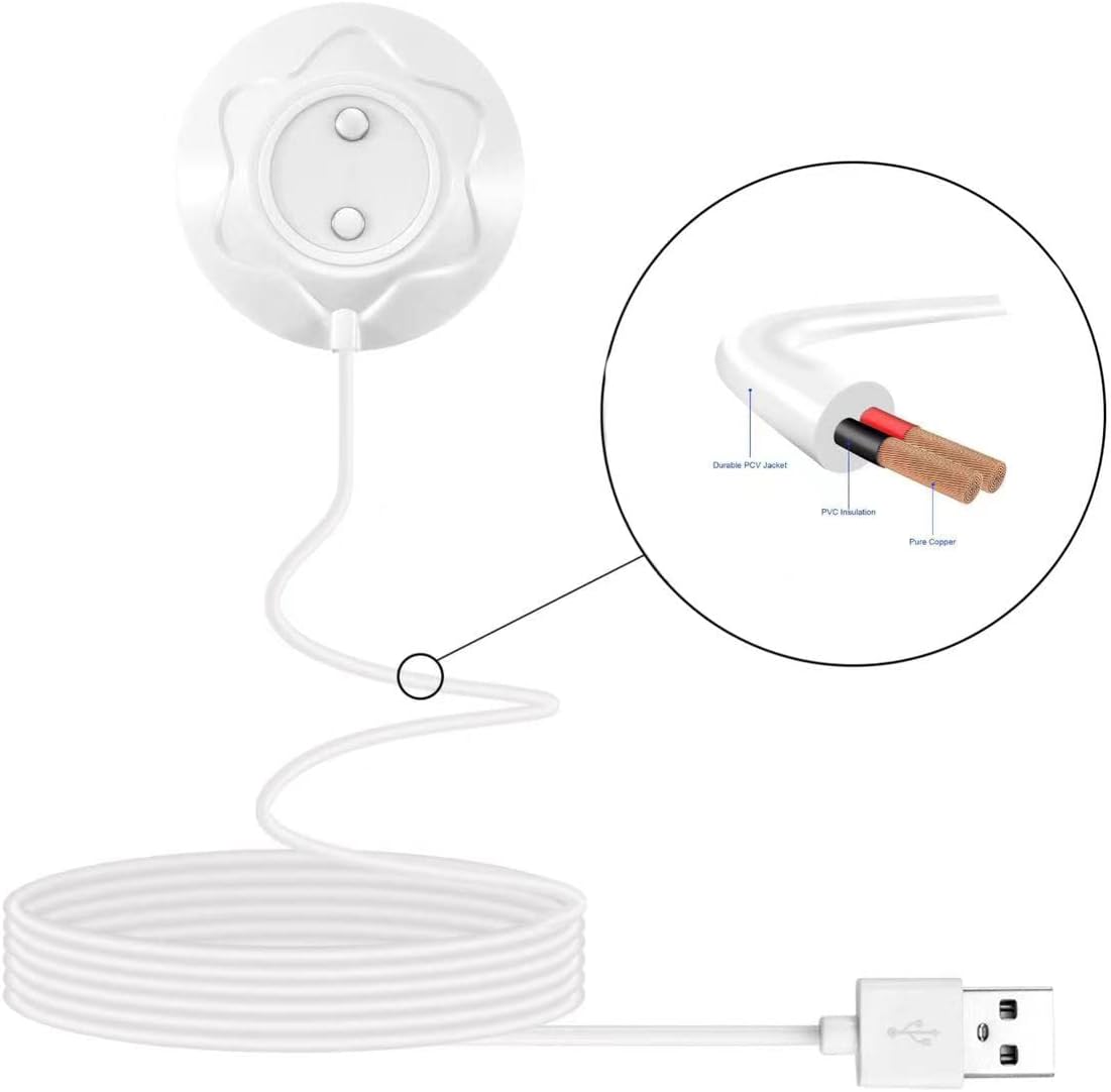 Cargador de rosa de repuesto cable USB de cargador magnético