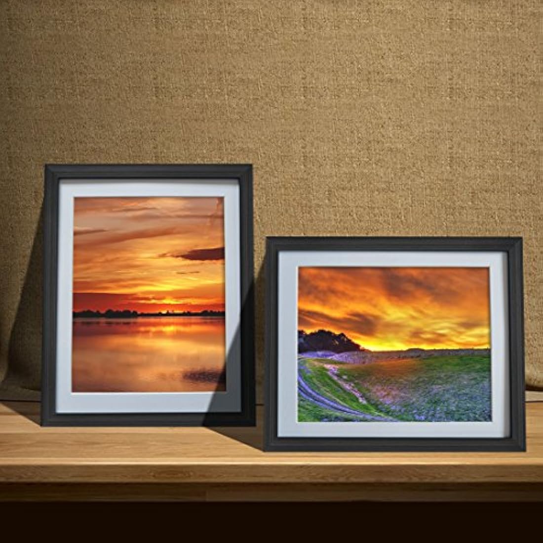 Juego de marcos de fotos con alfombrilla para decoracion