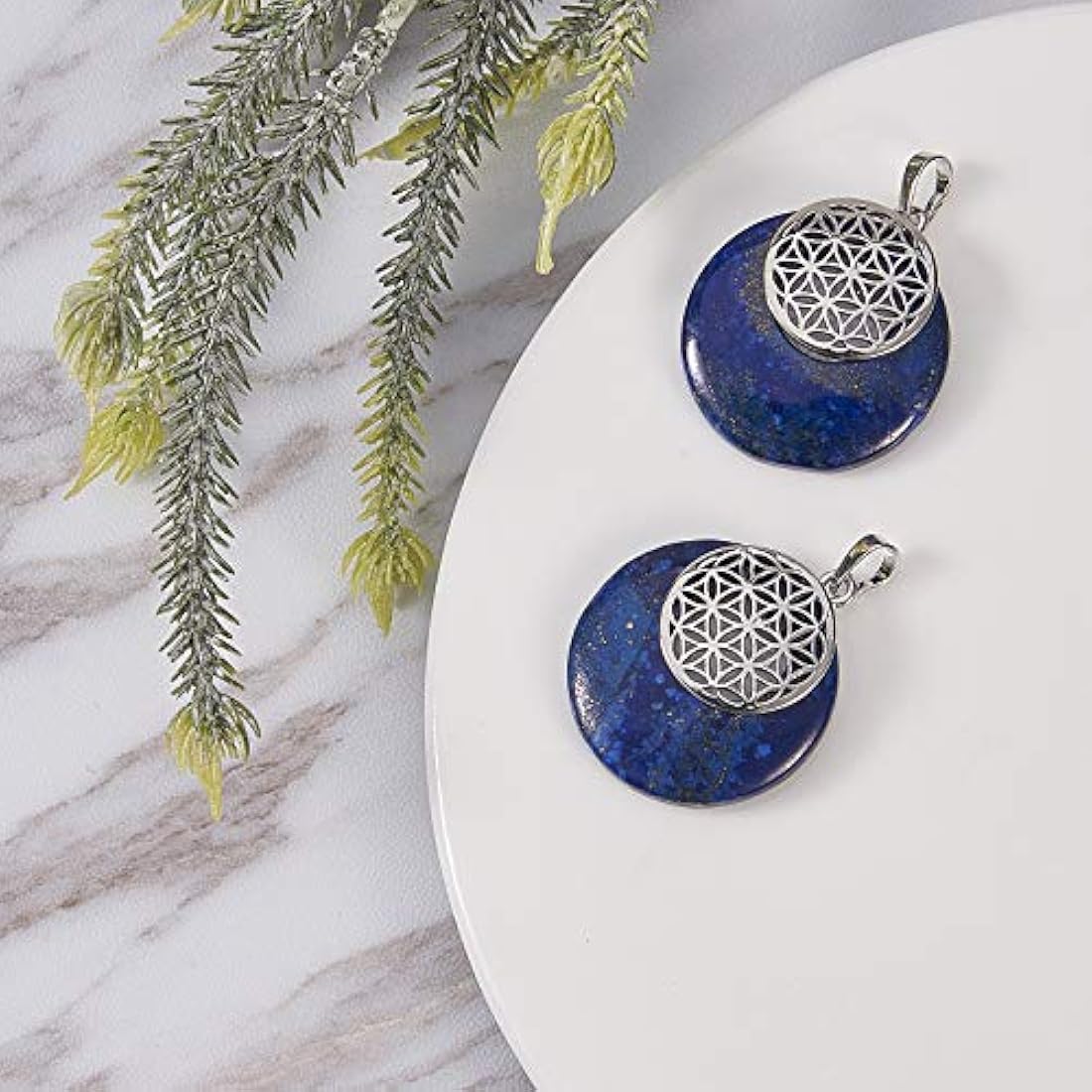 Dijes y Medallas - Juego de 5 colgantes de piedra