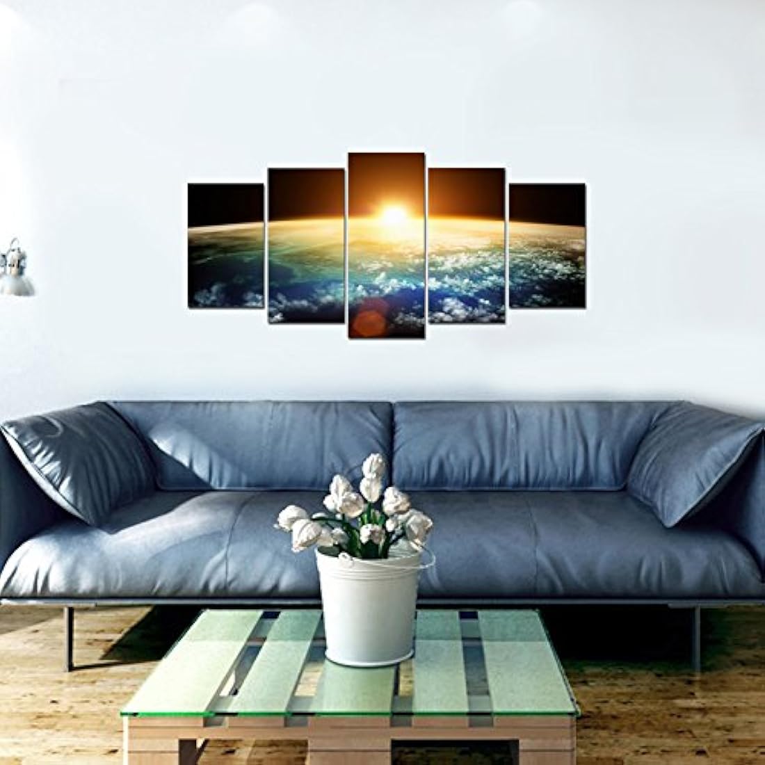 Paneles con modernas impresiones giclee de paisajes marinos