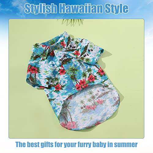 EXPAWLORER - Camisa hawaiana para perro, camisetas lindas para cachorros pequeños a medianos, gatos, chaleco de verano personalizado, s, Hawaiian Flower