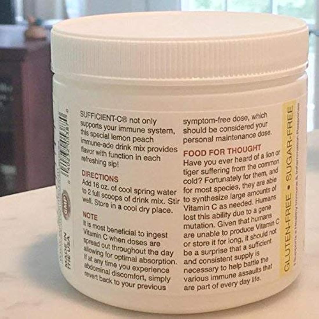 Sufficient-C - Vitamina C de alta dosis sin OMG