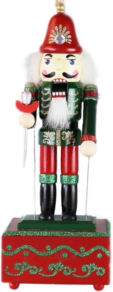 Adorno Navideño Nutcracker de Madera ZaH, Música, 12 Pulgadas