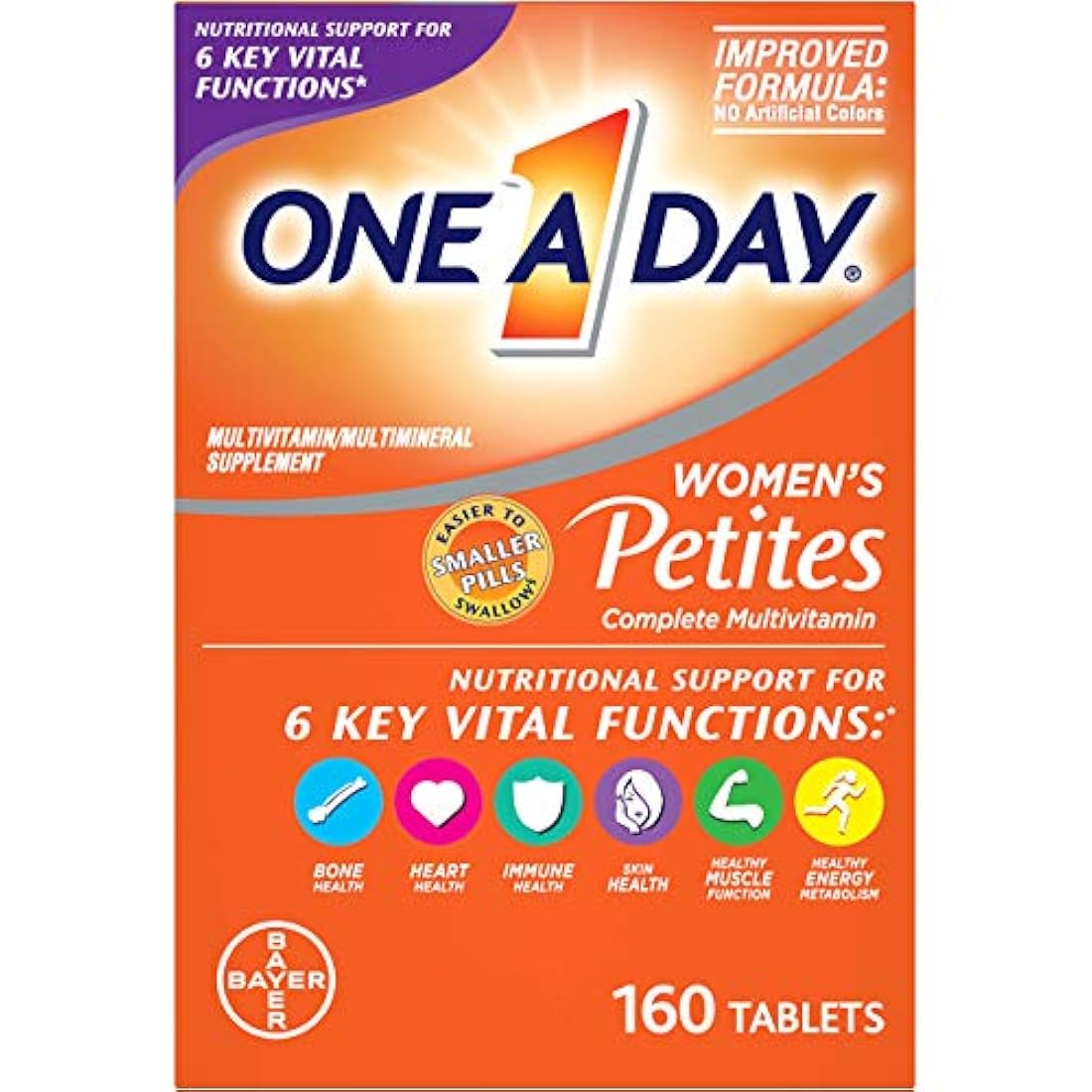 Multivitamínico completo One-A-Day Petites para mujeres